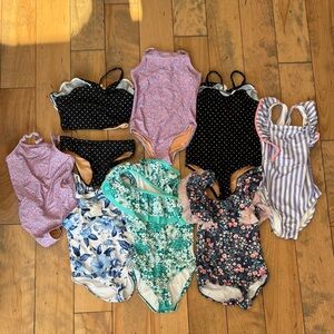 Large lot excellent girls swimsuits size 7 CREWCUTS, Janie & Jack, Rufflebutts